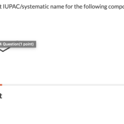 Provide the correct iupac systematic name for the following compound